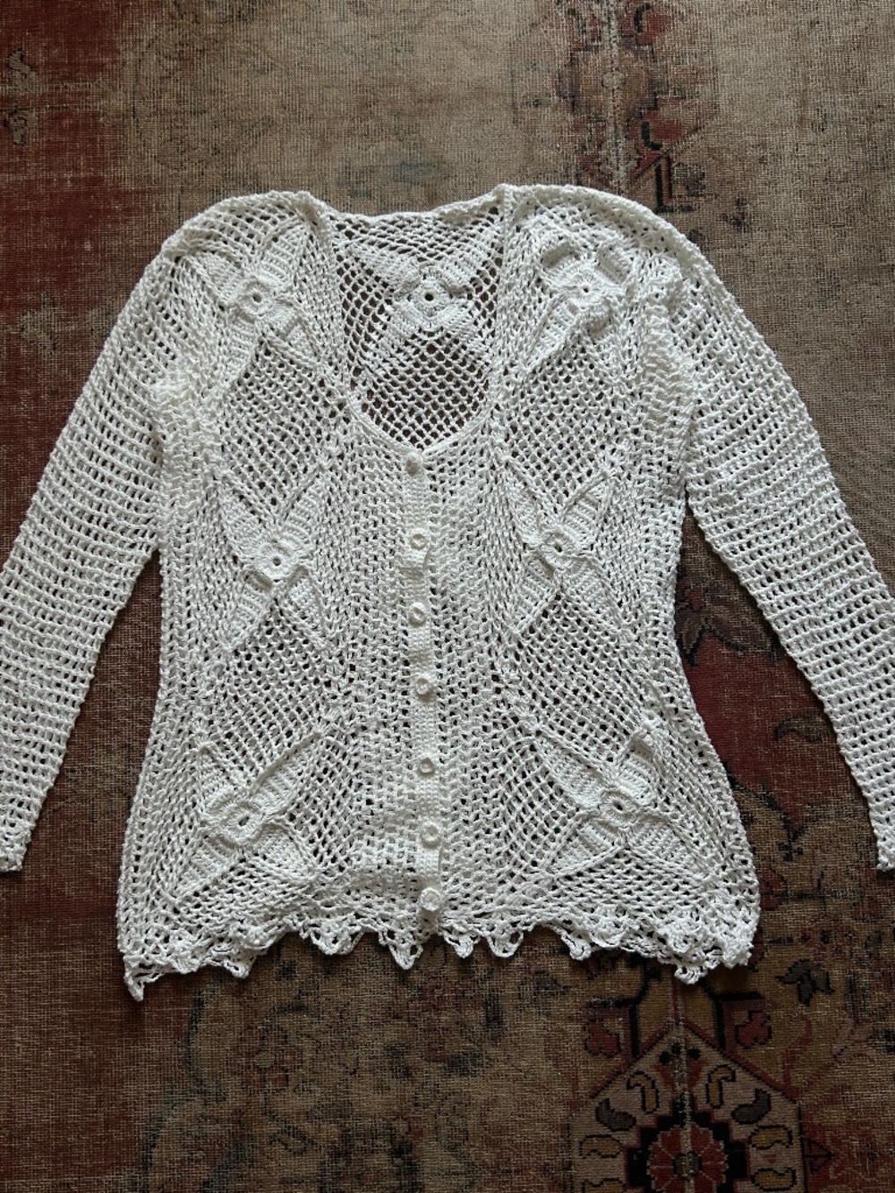 Vintage Crochet Cardigan